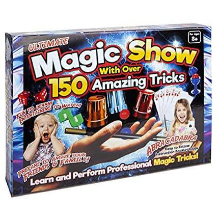 Mega Magic Show Gift Set with 150 Easy to Learn and Perform Tricks with Props