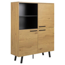 Load image into Gallery viewer, Mallow Melamine Wild Oak Cabinet With 3 Doors Spacious 120x40x158cm
