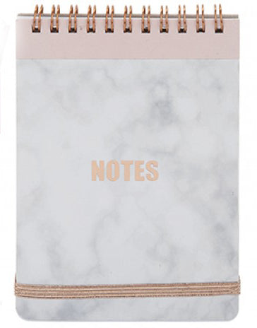 Rose Gold And Marble Design Notebook