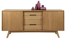 Load image into Gallery viewer, Marte Sideboard High Class Large Solid Oak Cabinet 2 Slide Doors, 4 Drawers 180x44x84cm
