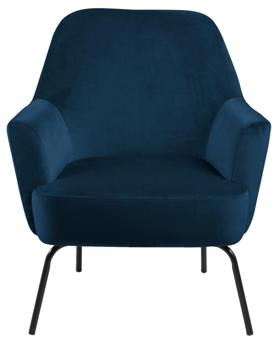 Melissa Soft Fabric Comfort Resting Chair With Solid Powder Coated Metal Base In Green, Grey Or Blue