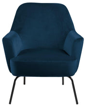Load image into Gallery viewer, Melissa Soft Fabric Comfort Resting Chair With Solid Powder Coated Metal Base In Green, Grey Or Blue
