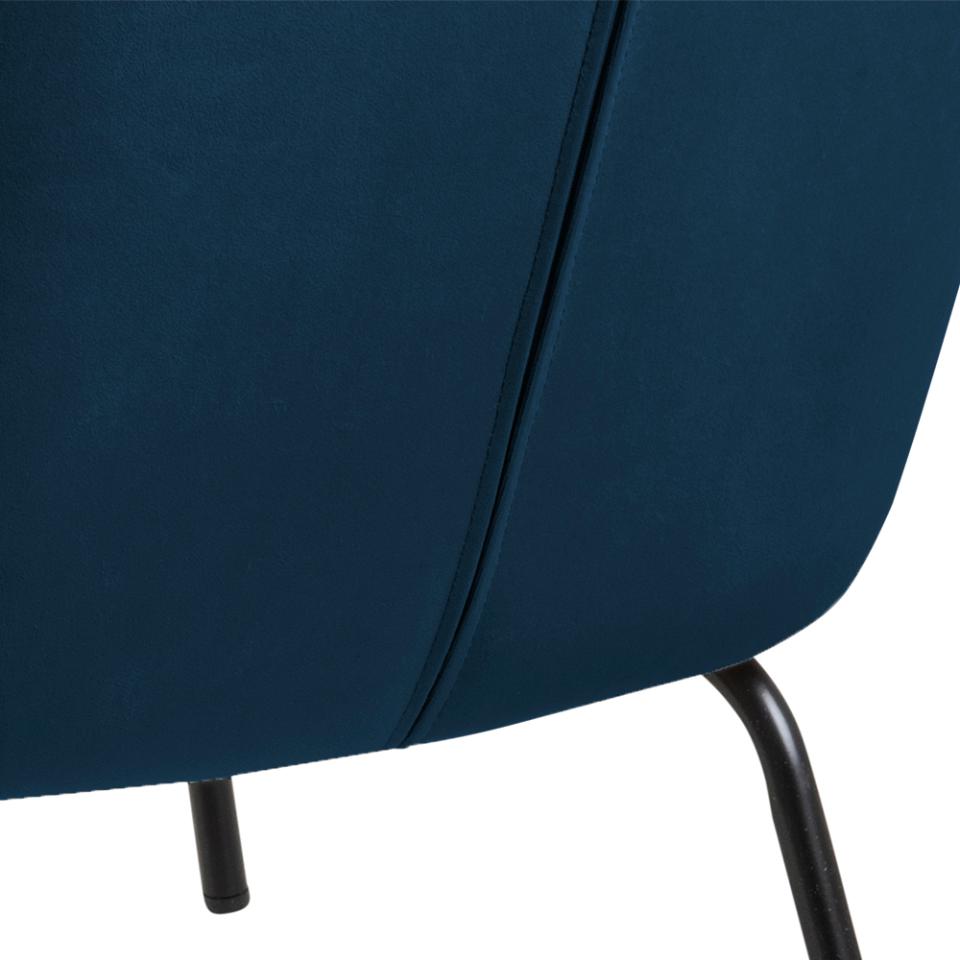 Melissa Soft Fabric Comfort Resting Chair With Solid Powder Coated Metal Base In Green, Grey Or Blue