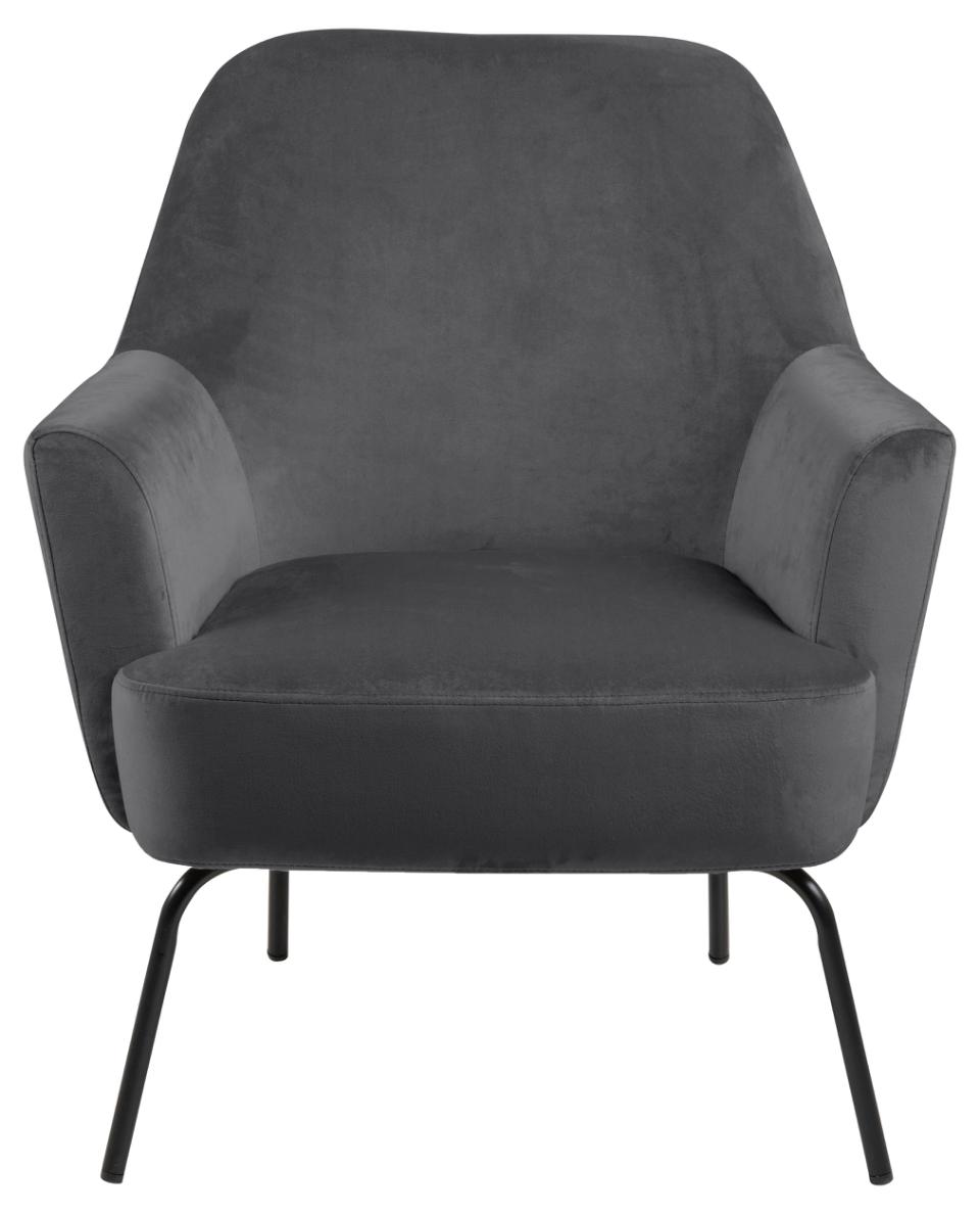 Melissa Soft Fabric Comfort Resting Chair With Solid Powder Coated Metal Base In Green, Grey Or Blue