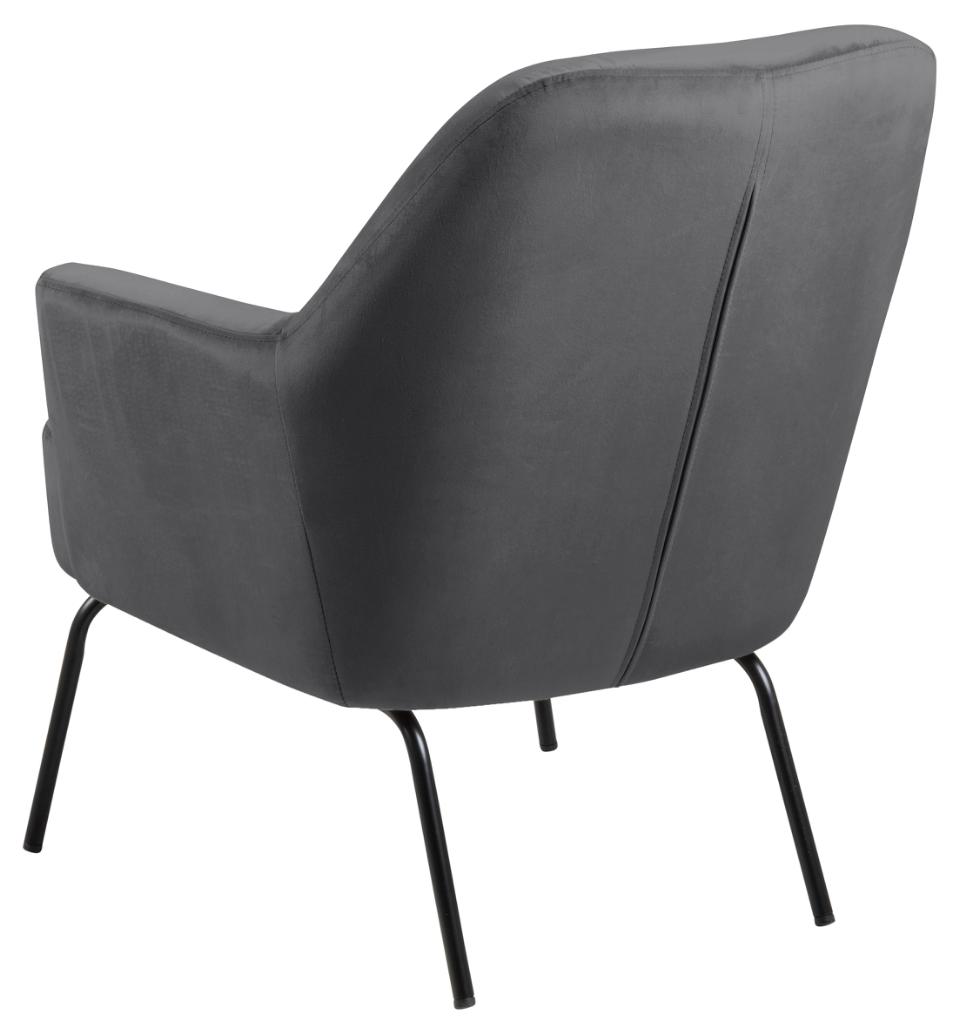 Melissa Soft Fabric Comfort Resting Chair With Solid Powder Coated Metal Base In Green, Grey Or Blue