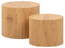 Load image into Gallery viewer, Oval Design Oak Versatile Mice Table Set, A Stunning Look To Any Room 2pcs

