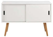 Load image into Gallery viewer, Mitra Chic White Sideboard Cabinet With 2 Doors And Shelves 100x38x68cm
