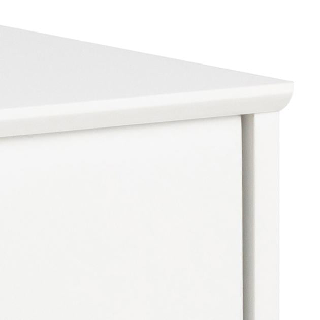 Mitra Chic White Buffet Sideboard Bedroom Home Office Cabinet With 2 Doors And Shelves 100x38x68cm