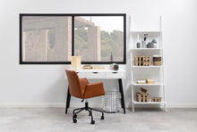 Load image into Gallery viewer, Neptun Bureau Office Desk In White With Black Metal Legs 110x50cm
