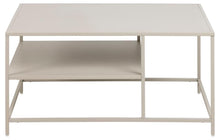 Load image into Gallery viewer, Newcastle Metal Coffee Table With Shelf, Cream Sand Colour Rectangular 90x60cm
