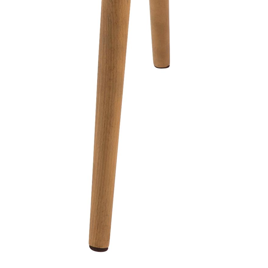 Nora Carver Seat Dining Chair In Brandy PU Leather With Oak Oiled Legs And Arm Rests