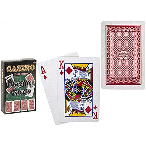 Value Pack Of Playing Cards, Plastic Coated Essential Travel Games