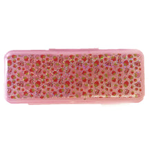 Load image into Gallery viewer, Bright Hard Shell Plastic Pencil Case with a Choice of 3 Prints and 4 Bright Colours - Pink, Blue, Orange, or Yellow
