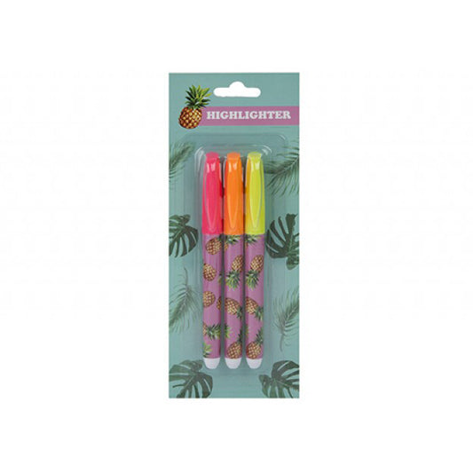Tropical Fruit Theme Pack of Highlighters