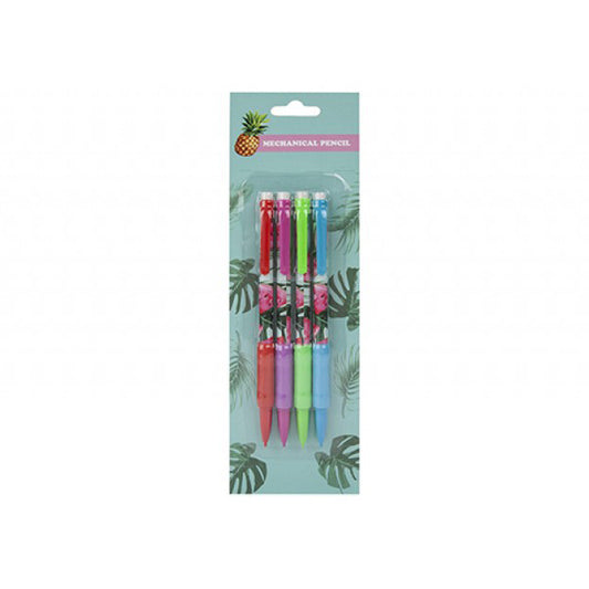 Tropical Fruit Theme Pack of 4 Mechanical Pencils Stationery Gift Pack