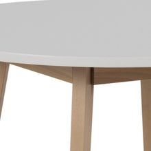 Load image into Gallery viewer, Raven White Wooden Round Designer Dining Table 4 Seats 90cm
