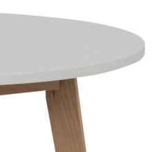 Load image into Gallery viewer, Raven White Wooden Round Designer Dining Table 4 Seats 90cm
