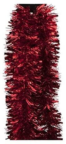 red 2 metre long tinsel