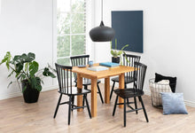 Load image into Gallery viewer, Riano Black Dining Chair With Wide Base And High Back, Set Of 2 Chairs
