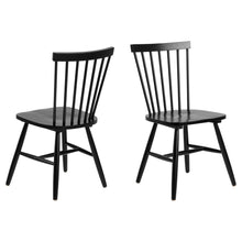 Load image into Gallery viewer, Riano Black Dining Chair With Wide Base And High Back, Set Of 2 Chairs
