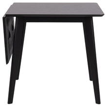 Load image into Gallery viewer, Roxby Square Space Saving Dining Table Black 80/120x80x76 cm 2/6 Seats
