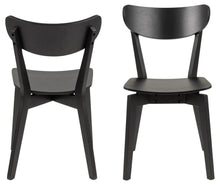 Load image into Gallery viewer, Roxby Dining Chairs, Black Lacquered Wood Set Of 2

