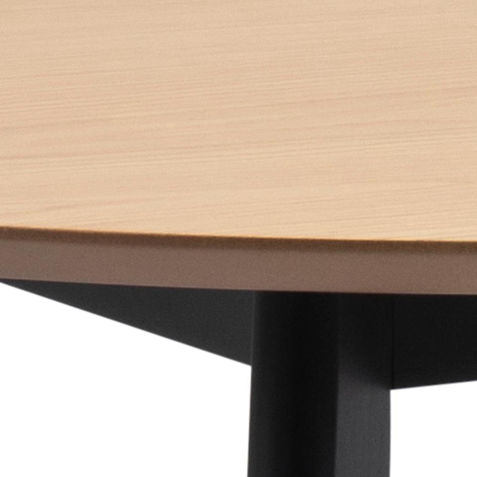 Roxby Round Oak Lacquered Dining Table 105cm Designer Furniture Range