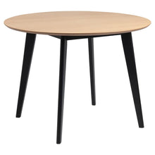 Load image into Gallery viewer, Roxby Round Oak Lacquered Dining Table 105cm Designer Furniture Range
