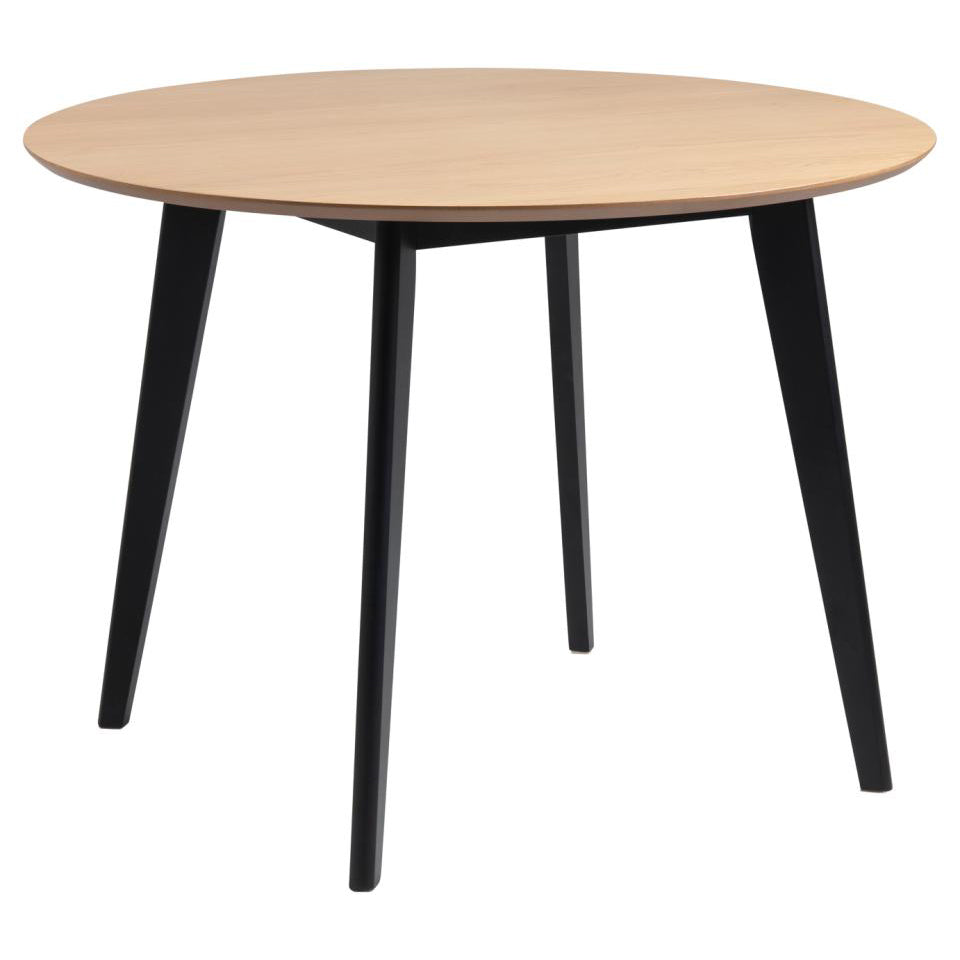 Roxby Round Oak Lacquered Dining Table 105cm Designer Furniture Range