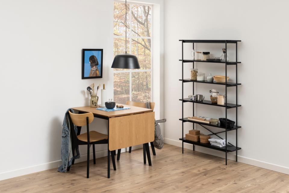Roxby Dining Chair, Curved Wood Set Of 2, Black Oak Design in stock now