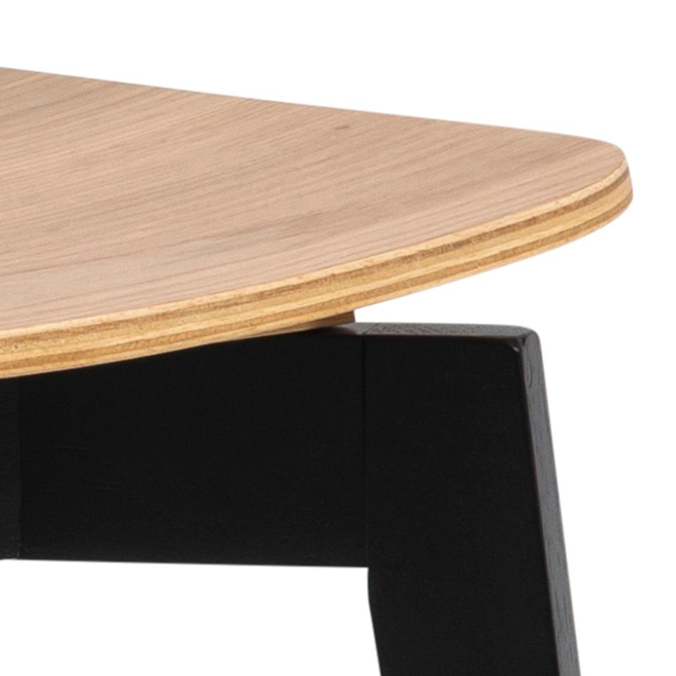 Roxby Dining Chair, Curved Wood Set Of 2, Black Oak Design in stock now
