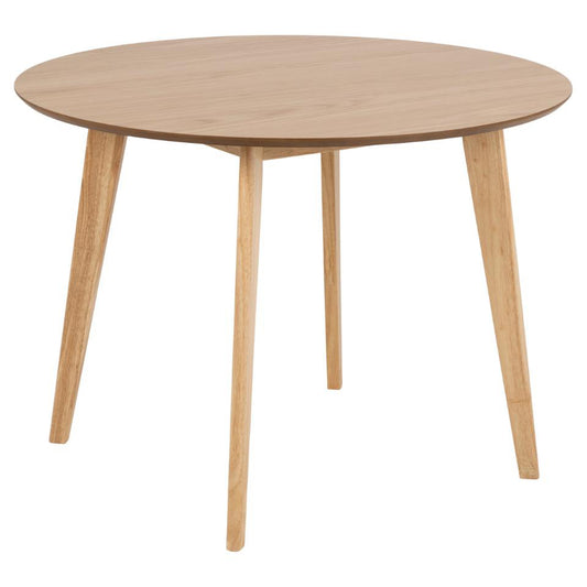 Roxby Round Oak Stained Dining Table 105cm Designer Furniture Range