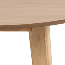 Load image into Gallery viewer, Roxby Round Oak Stained Dining Table 105cm Designer Furniture Range
