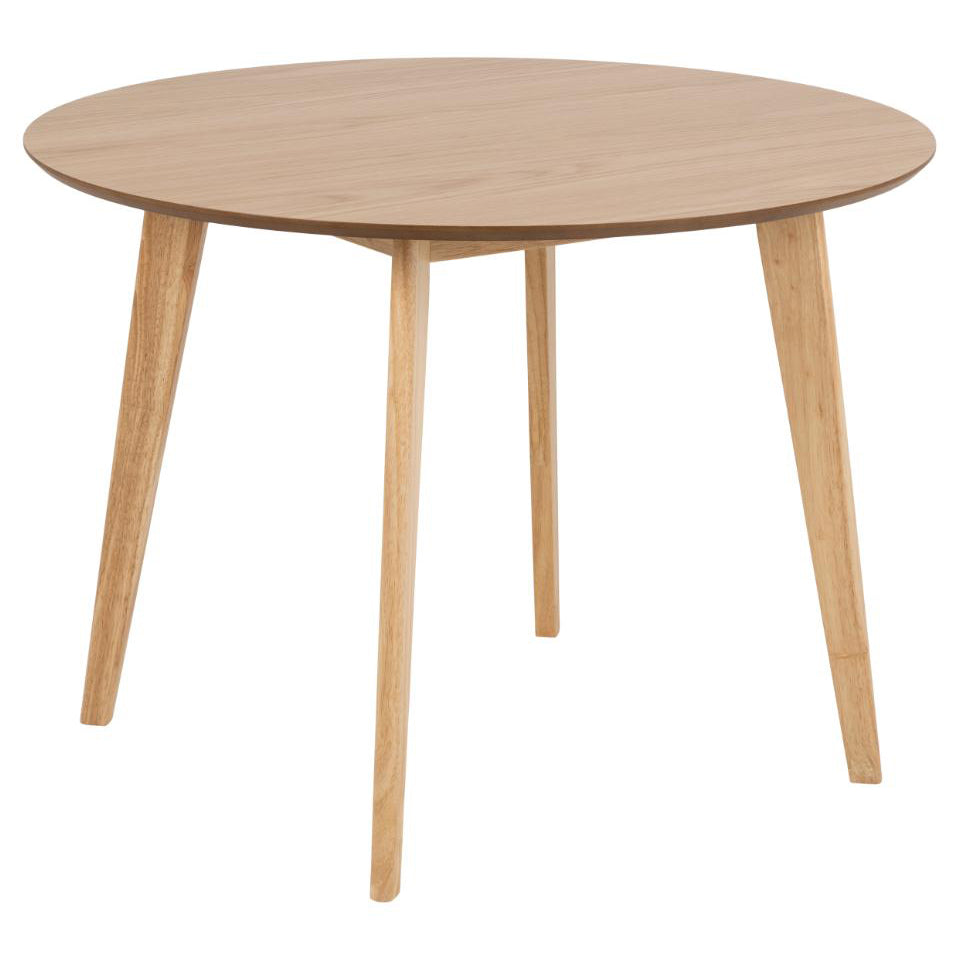 Roxby Round Oak Stained Dining Table 105cm Designer Furniture Range