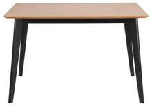 Load image into Gallery viewer, Roxby Rectangle Oak Veneer Dining Table Stylish Black Base 120 x 80

