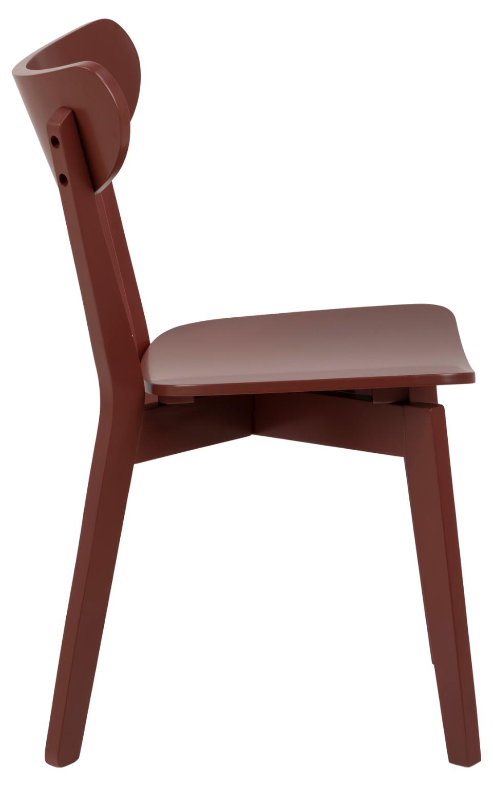 Roxby Curved Wood Dining Chair, Set Of 2, Terracotta Design In Stock Now