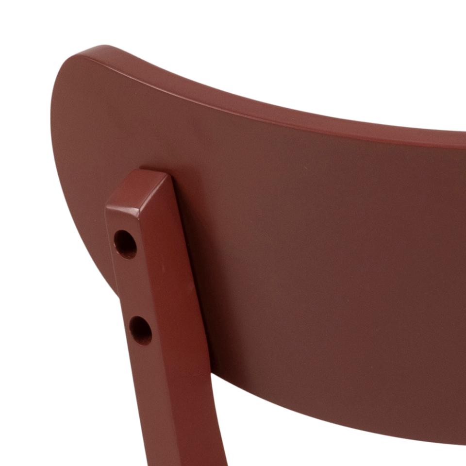 Roxby Curved Wood Dining Chair, Set Of 2, Terracotta Design In Stock Now