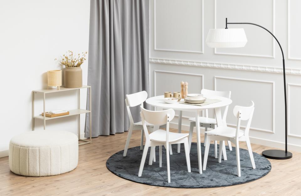 Roxby White Lacquered Wood Dining Chairs Set Of 2 In Stock Now No Delays