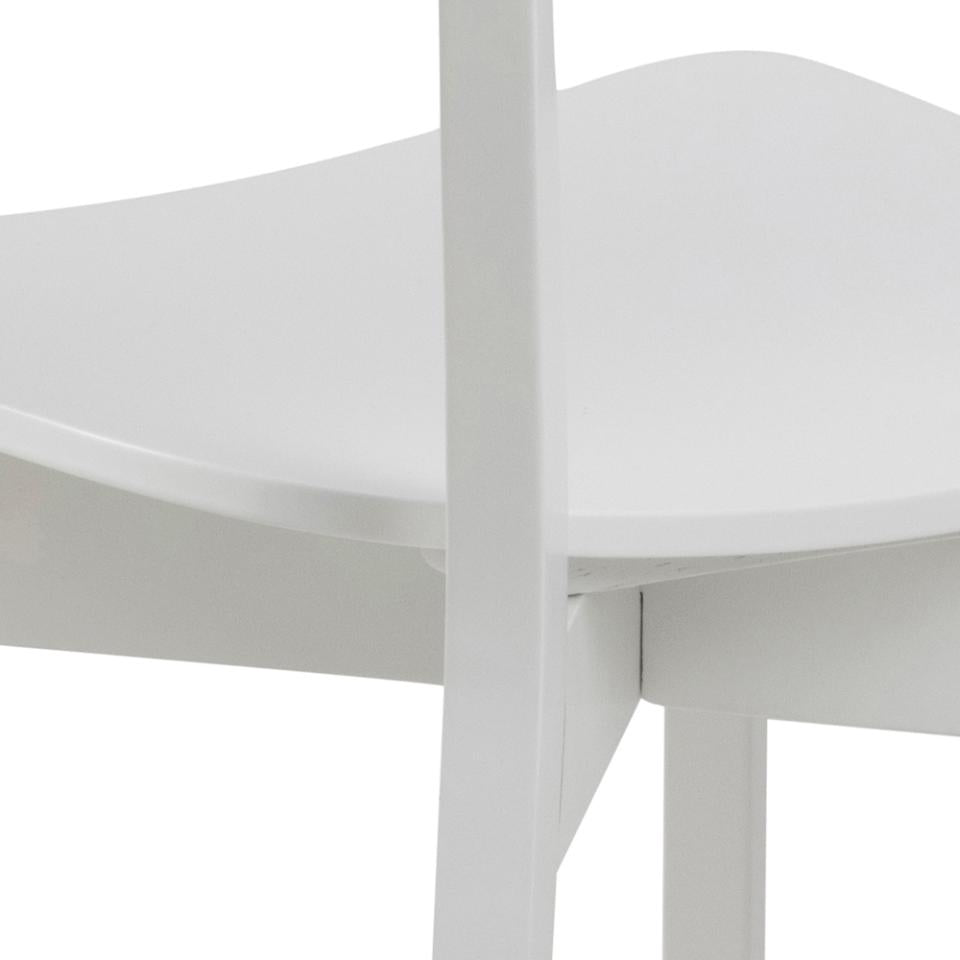 Roxby White Lacquered Wood Dining Chairs Set Of 2 In Stock Now No Delays