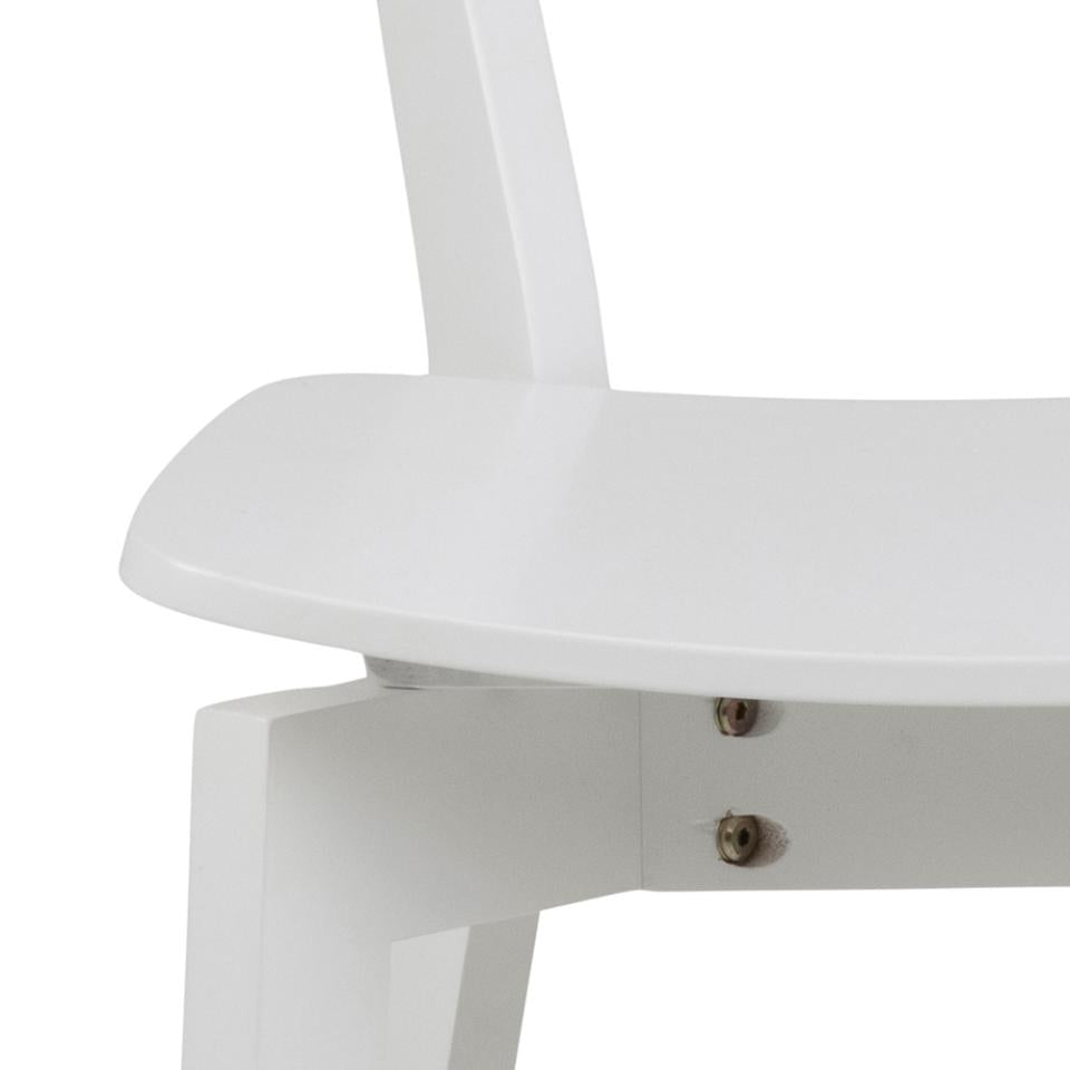 Roxby White Lacquered Wood Dining Chairs Set Of 2 In Stock Now No Delays