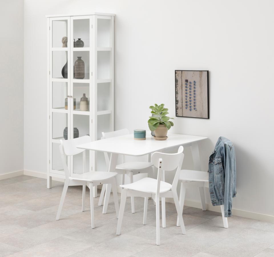 Roxby White Lacquered Wood Dining Chairs Set Of 2 In Stock Now No Delays