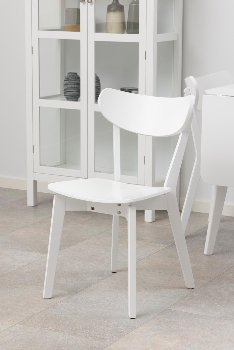 Roxby White Lacquered Wood Dining Chairs Set Of 2 In Stock Now No Delays