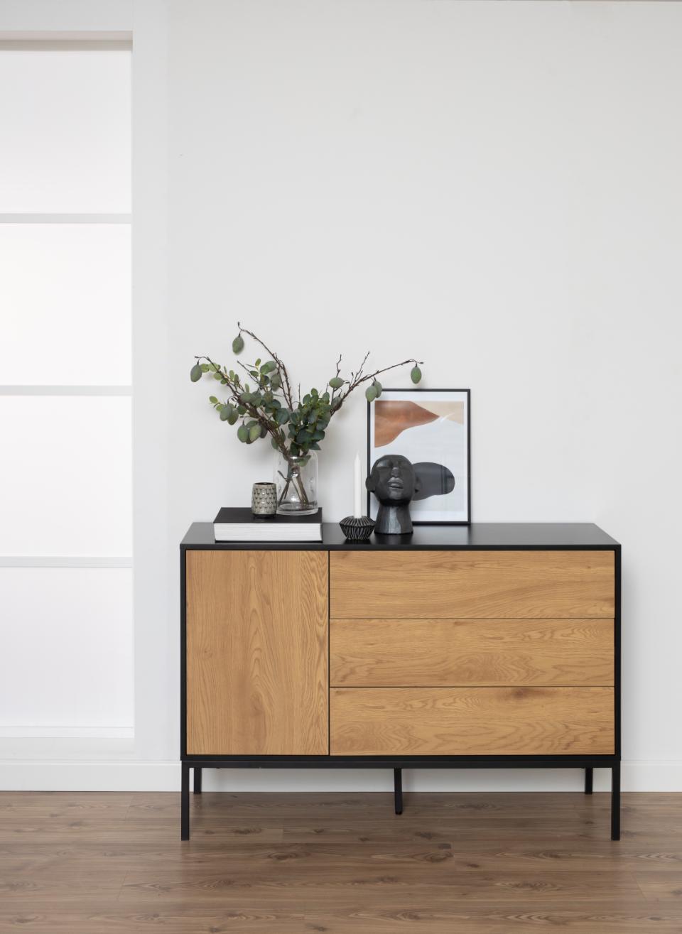 A Seaford oak cabinet in a modern home