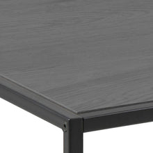 Load image into Gallery viewer, Seaford Noire Coffee Table With Black Wood Top And Metal Frame 100x50cm
