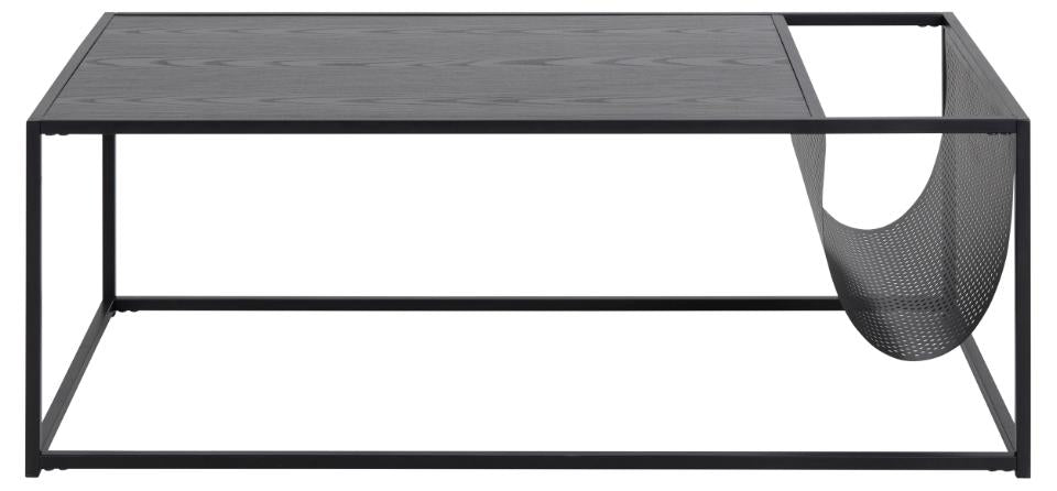 Seaford Coffee Table With Magazine Rack Black 110x60cm In Stock Now