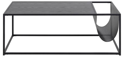 Seaford Coffee Table With Magazine Rack Black 110x60cm In Stock Now