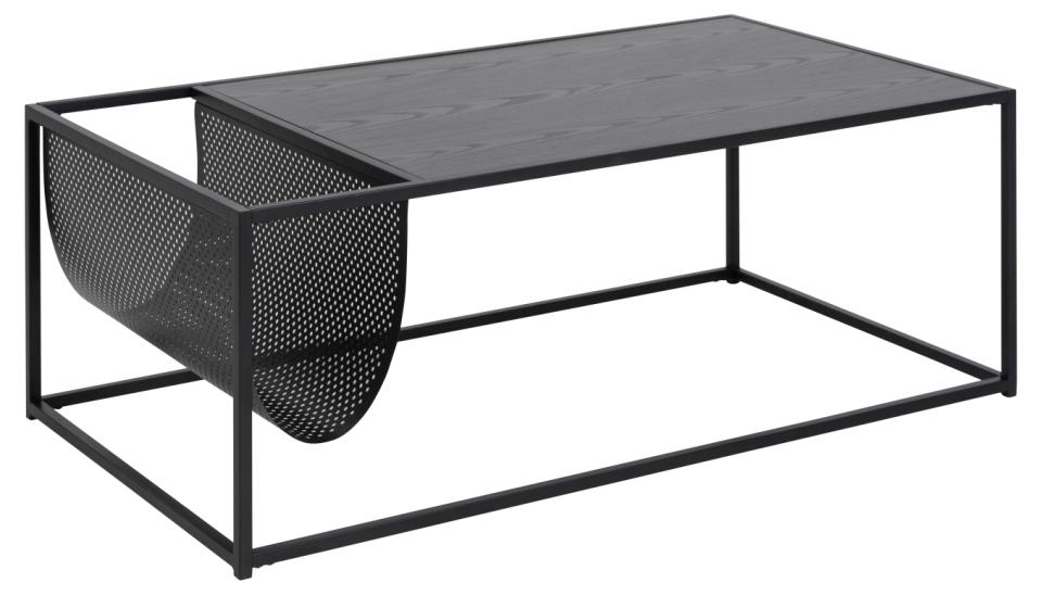 Seaford Coffee Table With Magazine Rack Black 110x60cm In Stock Now