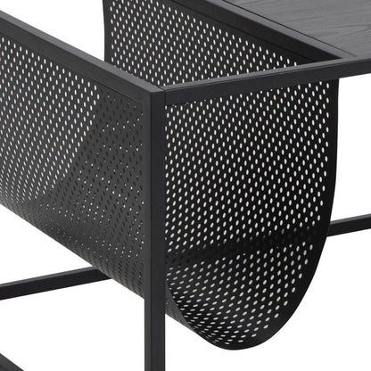 Seaford Coffee Table With Magazine Rack Black 110x60cm In Stock Now