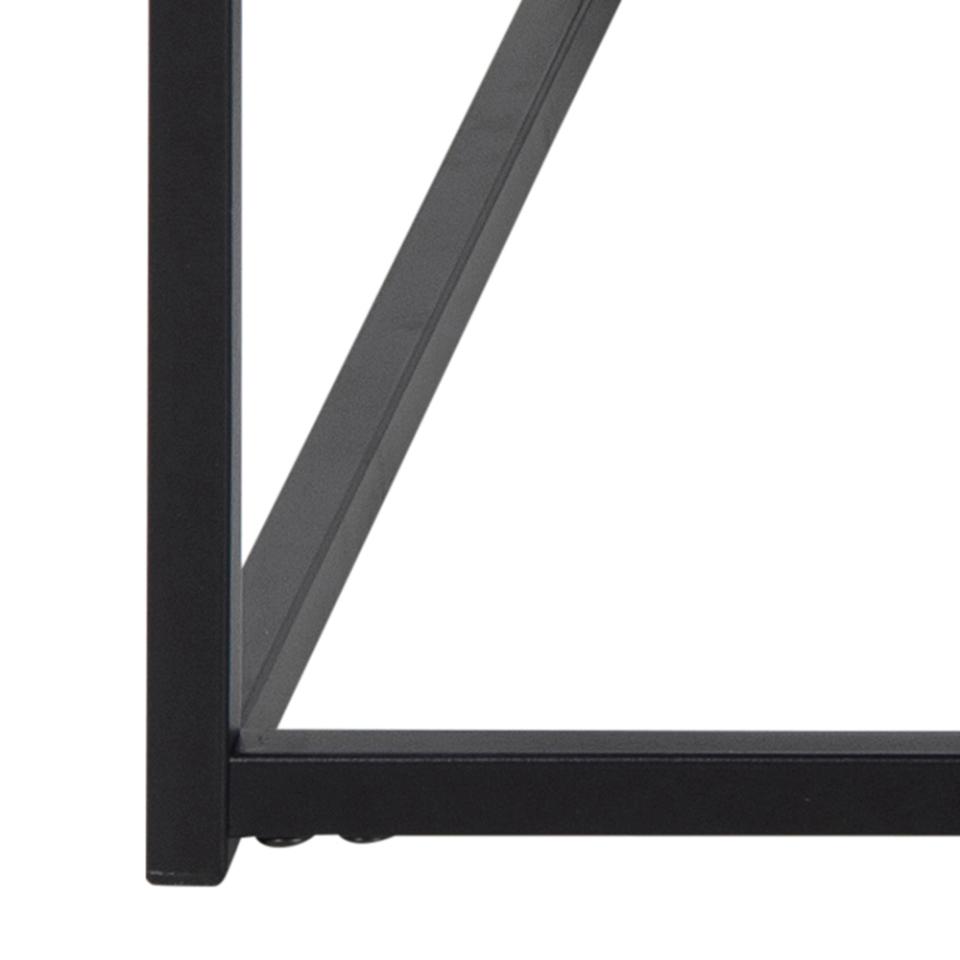 Seaford Coffee Table With Magazine Rack Black 110x60cm In Stock Now