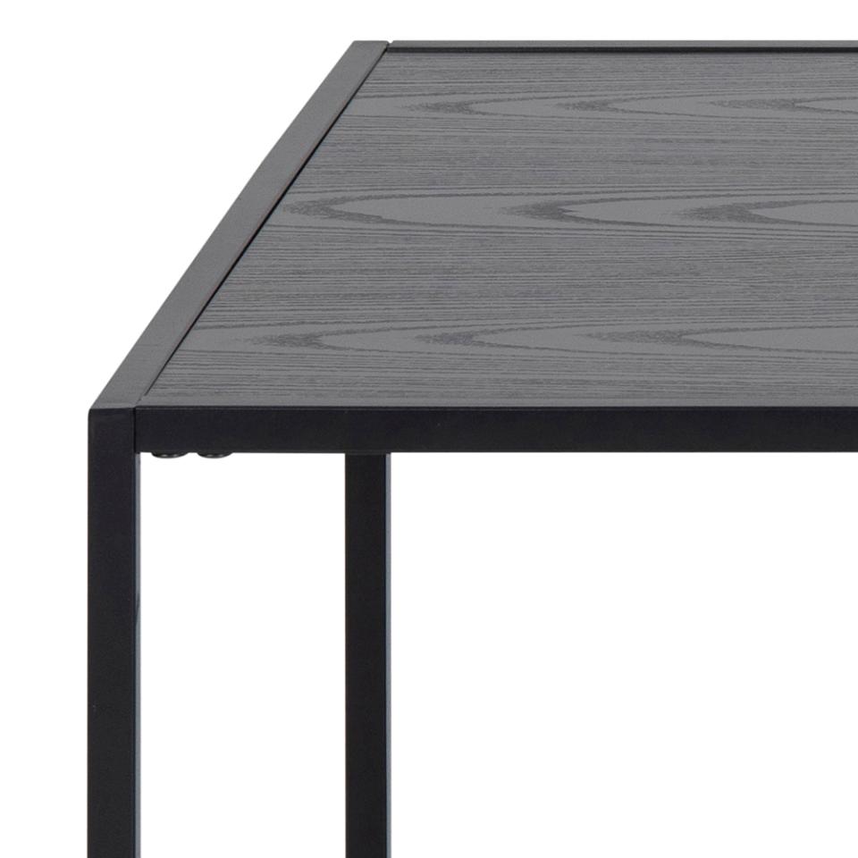Seaford Coffee Table With Magazine Rack Black 110x60cm In Stock Now
